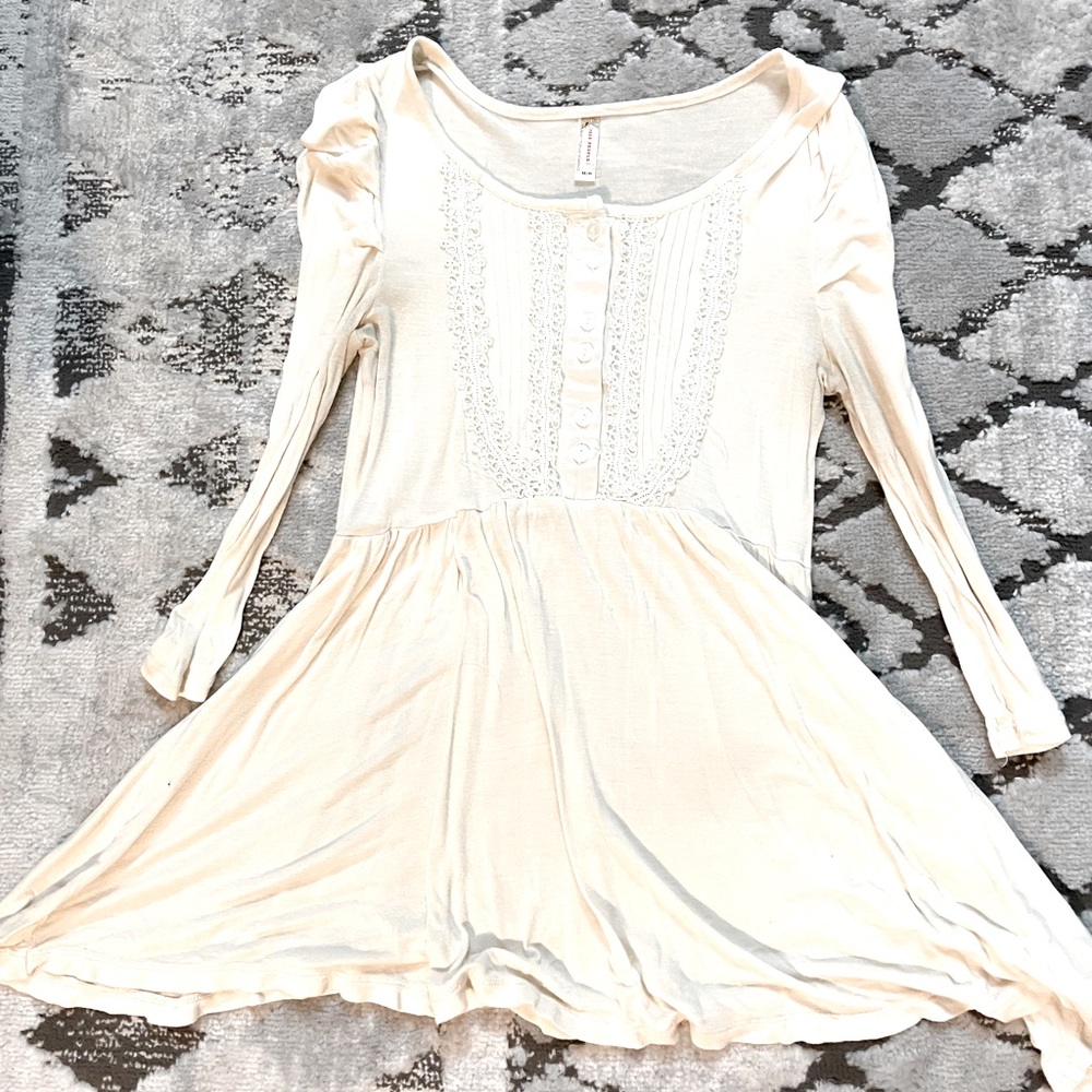 Free People Cream Top